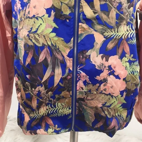 Satin Floral Bomber Jacket Brand: i joah - Picture 2 of 7